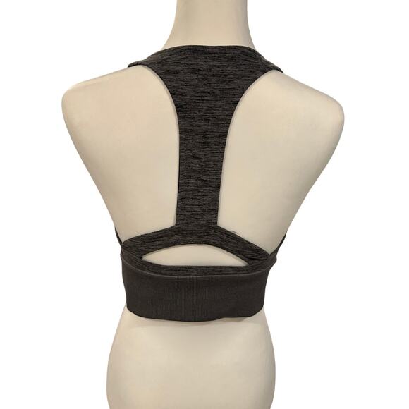 Avia Gray Black Sports bra Large - Picture 3 of 4